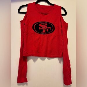 San Francisco 49ers cropped sweater